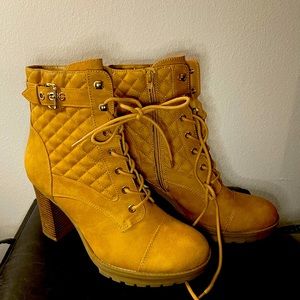 G by Guess Combat heeled boots